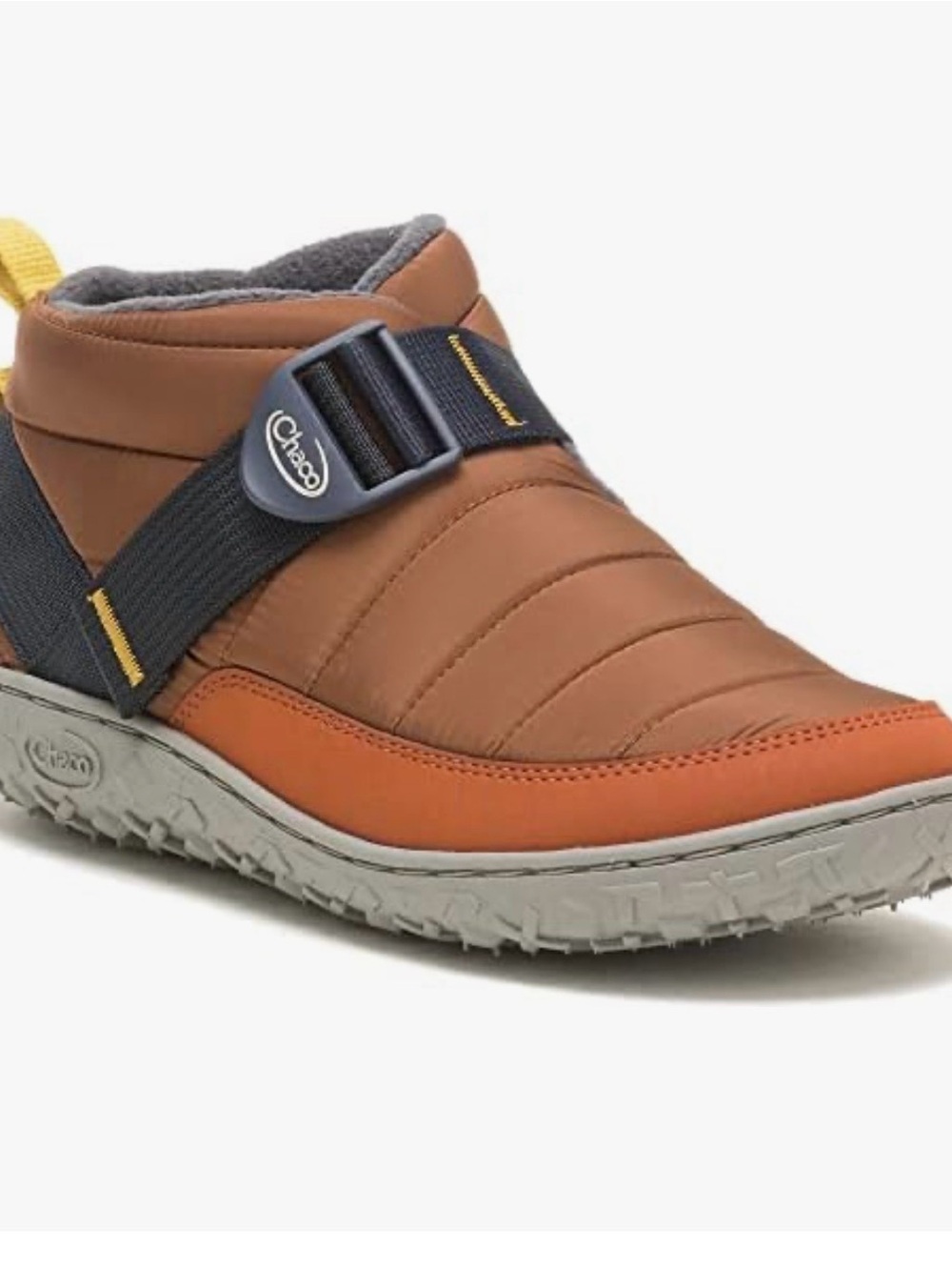 Chaco Ramble Puff Linear rust brown slipper shoe
